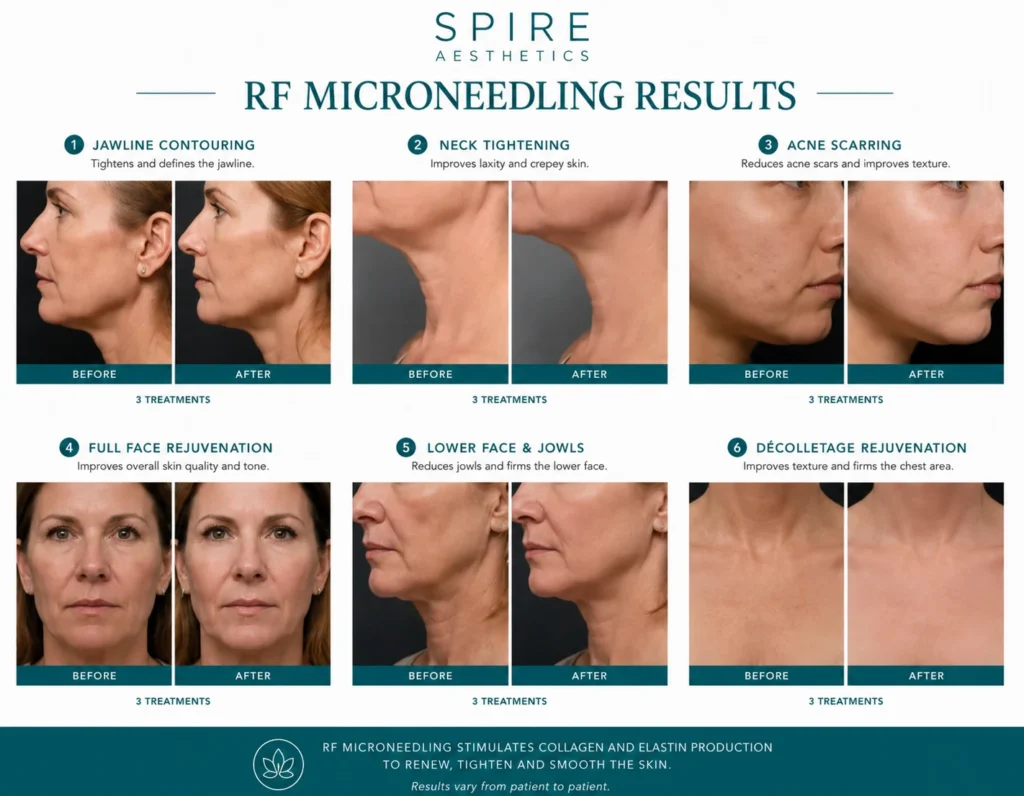 RF Microneedling Skin tightening Sittingbourne results