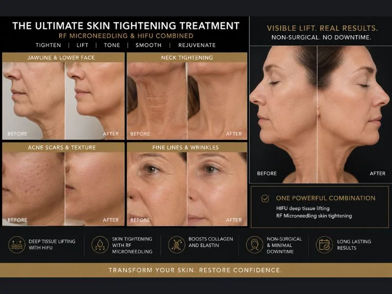 Results of combined treatment for the ultimate skin tightening treatment Sittingbourne